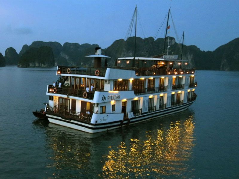 Lịch trình thăm vịnh trên du thuyền Pelican