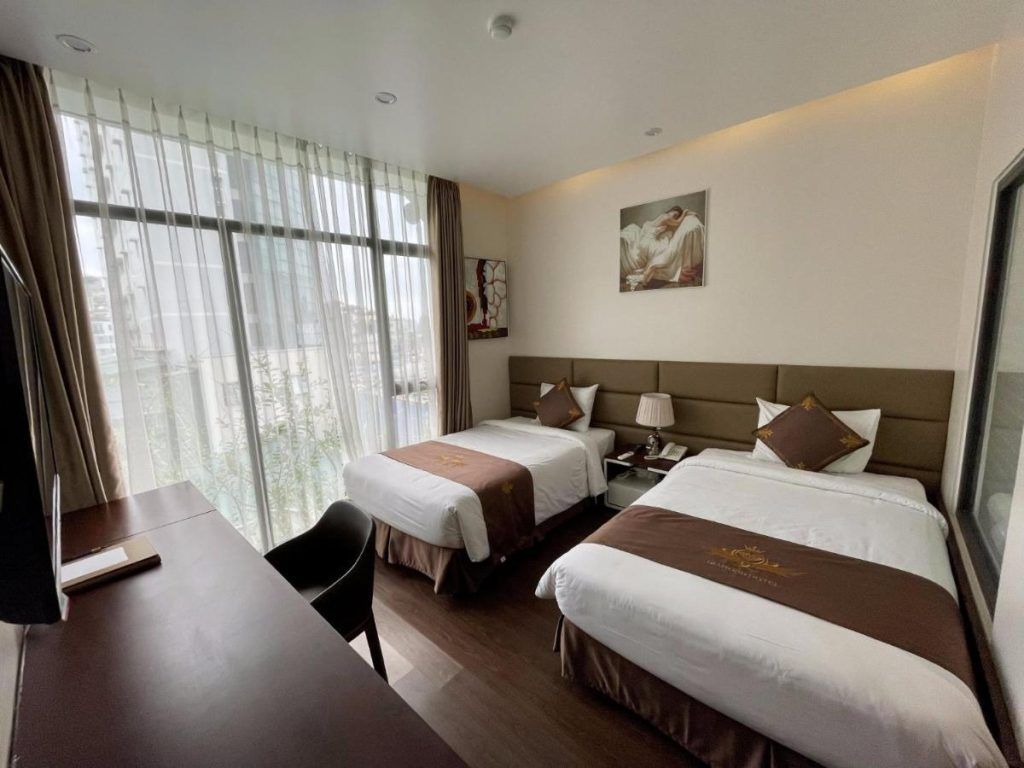 Phòng nghỉ ở khách sạn Diamond Luxury Hạ Long